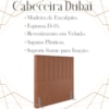 Cabeceira Solteiro 88 cm Dubai Veludo Terracota Soon