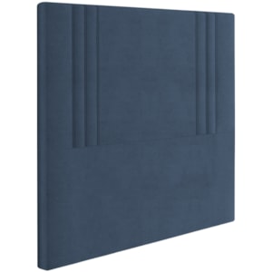 Cabeceira Solteiro 88 cm London Veludo Azul Soon Cabeceira Solteiro 88 cm London Veludo Azul Soon