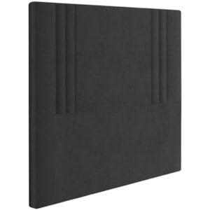 Cabeceira Solteiro 88 cm London Veludo Preto Soon Cabeceira Solteiro 88 cm London Veludo Preto Soon