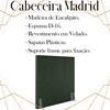Cabeceira Solteiro 88 cm Madrid Veludo Verde Soon