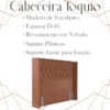 Cabeceira Solteiro 88 cm Toquio Veludo Terracota Soon