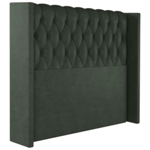 Cabeceira Solteiro 88 cm Toquio Veludo Verde Soon Cabeceira Solteiro 88 cm Toquio Veludo Verde Soon