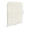 Cabeceira Solteiro 90 cm Com Frame Alana Boucle Bege Artte