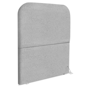 Cabeceira Solteiro 90 cm Com Frame Alana Boucle Cinza Artte