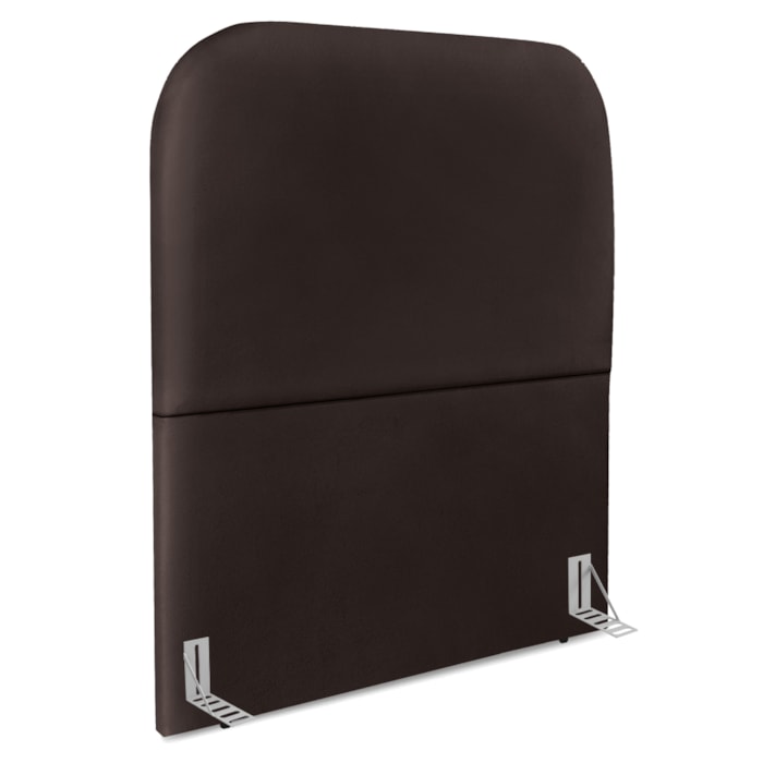 Cabeceira Solteiro 90 cm Com Frame Alana Corino Marrom Artte