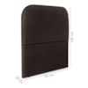 Cabeceira Solteiro 90 cm Com Frame Alana Corino Marrom Artte