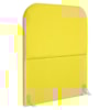 Cabeceira Solteiro 90 cm Com Frame Alana Suede Amarelo Artte