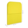 Cabeceira Solteiro 90 cm Com Frame Alana Suede Amarelo Artte