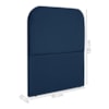 Cabeceira Solteiro 90 cm Com Frame Alana Suede Azul Marinho Artte