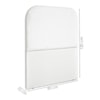 Cabeceira Solteiro 90 cm Com Frame Alana Suede Branco Artte