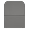 Cabeceira Solteiro 90 cm Com Frame Alana Suede Cinza Artte