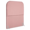 Cabeceira Solteiro 90 cm Com Frame Alana Suede Rosa Artte