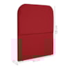 Cabeceira Solteiro 90 cm Com Frame Alana Suede Vermelho Artte