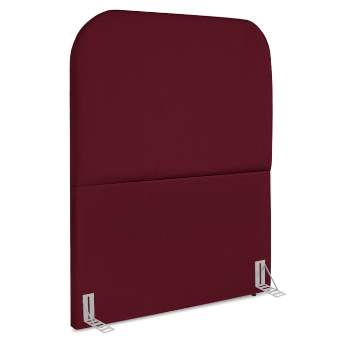 Cabeceira Solteiro 90 cm Com Frame Alana Suede Vinho Artte