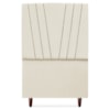 Cabeceira Solteiro 90 cm Com Frame Belgica Suede Bege Artte