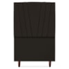 Cabeceira Solteiro 90 cm Com Frame Belgica Suede Marrom Artte