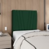 Cabeceira Solteiro 90 cm Com Frame Belgica Suede Verde Artte