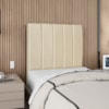 Cabeceira Solteiro 90 cm Com Frame Carla Linho Bege Artte