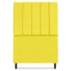Cabeceira Solteiro 90 cm Com Frame Carla Suede Amarelo Artte