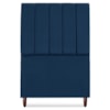 Cabeceira Solteiro 90 cm Com Frame Carla Suede Azul Marinho Artte