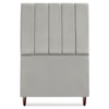 Cabeceira Solteiro 90 cm Com Frame Carla Suede Cinza Claro Artte