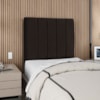 Cabeceira Solteiro 90 cm Com Frame Carla Suede Marrom Artte
