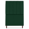Cabeceira Solteiro 90 cm Com Frame Carla Suede Verde Artte