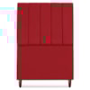 Cabeceira Solteiro 90 cm Com Frame Carla Suede Vermelho Artte
