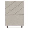 Cabeceira Solteiro 90 cm Com Frame Cristal Boucle Bege Escuro Artte