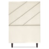 Cabeceira Solteiro 90 cm Com Frame Cristal Suede Bege Artte