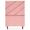 Cabeceira Solteiro 90 cm Com Frame Cristal Suede Rosa Artte