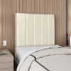 Cabeceira Solteiro 90 cm Com Frame Dalia Corino Bege Artte