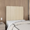 Cabeceira Solteiro 90 cm Com Frame Dalia Linho Bege Artte