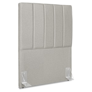 Cabeceira Solteiro 90 cm Com Frame Dalia Linho Cinza Artte