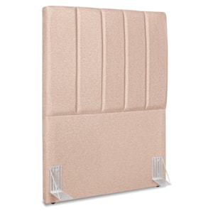 Cabeceira Solteiro 90 cm Com Frame Dalia Linho Rose Artte