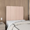 Cabeceira Solteiro 90 cm Com Frame Dalia Linho Rose Artte