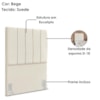Cabeceira Solteiro 90 cm Com Frame Dalia Suede Bege Artte
