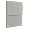 Cabeceira Solteiro 90 cm Com Frame Dalia Suede Cinza Claro Artte