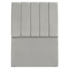 Cabeceira Solteiro 90 cm Com Frame Dalia Suede Cinza Claro Artte