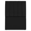Cabeceira Solteiro 90 cm Com Frame Dalia Suede Preto Artte