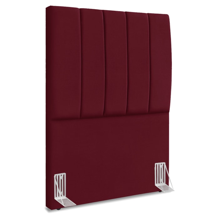 Cabeceira Solteiro 90 cm Com Frame Dalia Suede Vinho Artte