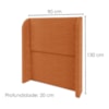 Cabeceira Solteiro 90 cm Com Frame Imperial Boucle Terracota IMPO