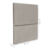 Cabeceira Solteiro 90 cm Com Frame Luna Boucle Bege Escuro Artte