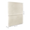 Cabeceira Solteiro 90 cm Com Frame Luna Corino Bege Artte