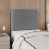 Cabeceira Solteiro 90 cm Com Frame Luna Corino Cinza Artte
