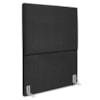 Cabeceira Solteiro 90 cm Com Frame Luna Linho Preto Artte