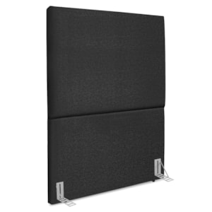 Cabeceira Solteiro 90 cm Com Frame Luna Linho Preto Artte