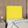 Cabeceira Solteiro 90 cm Com Frame Luna Suede Amarelo Artte