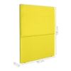 Cabeceira Solteiro 90 cm Com Frame Luna Suede Amarelo Artte