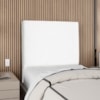 Cabeceira Solteiro 90 cm Com Frame Luna Suede Branco Artte